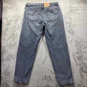 Vintage Levis 550 Jeans Mens 40x32 Relaxed Tapered Zip Fly Made USA 90s Stone Wa